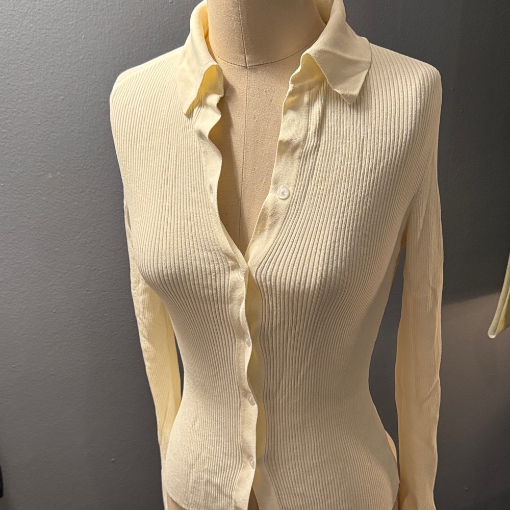 Autumn Knit Top Ribbed Women's Top